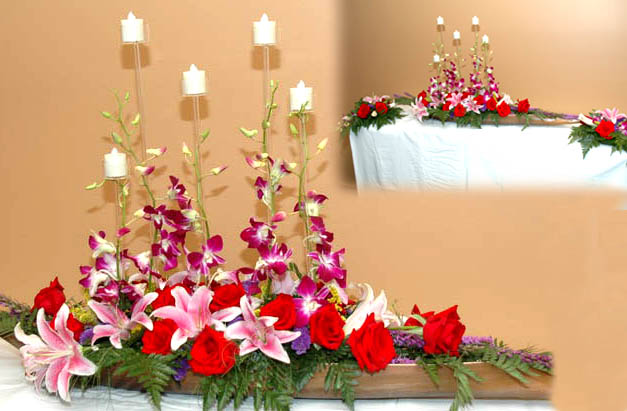 FLOWER CANDLE STAND