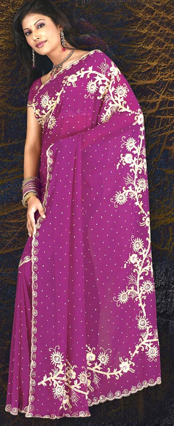 PARPAL EMBROIDERED SAREE