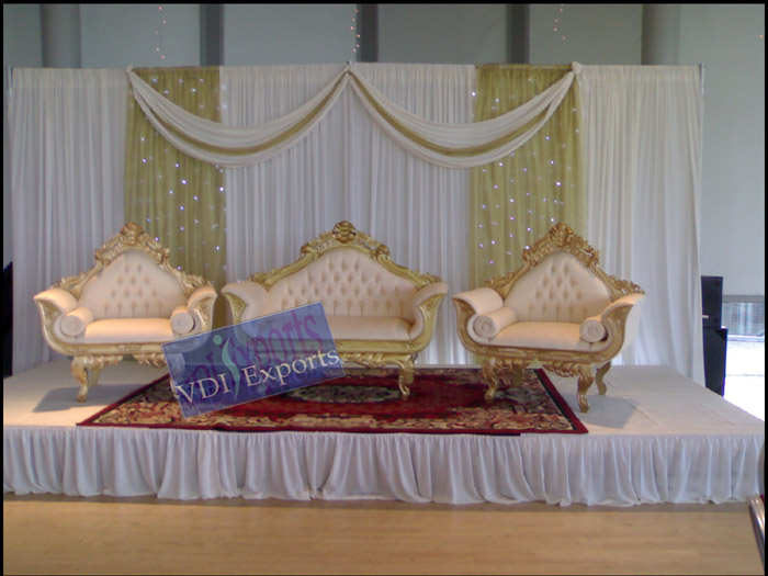WEDDING BACKDROPS WITH MATCHING THRONE