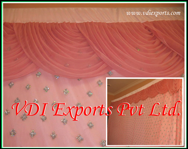 PINK RING CEREMONY STAGE BACKDROP