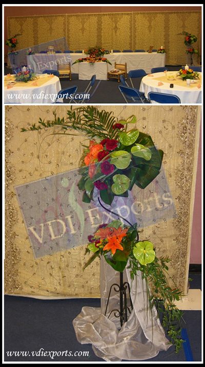 WEDDING STAGE EMBROIDERED BACKDROP