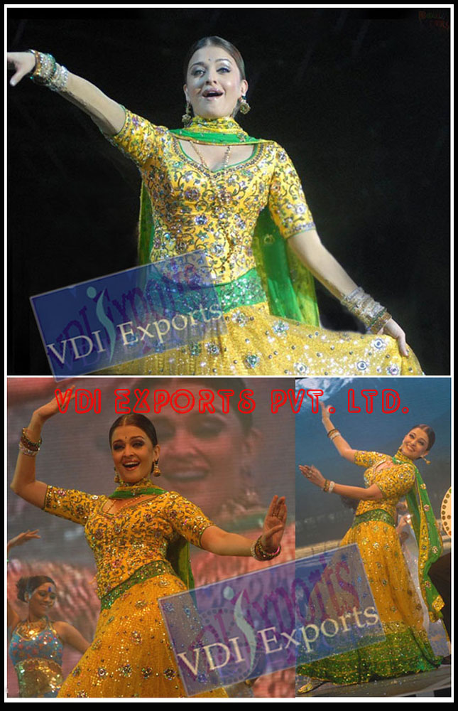 BOLLYWOOD AISHWARYA BACHAN DANCE SHOW DRESS