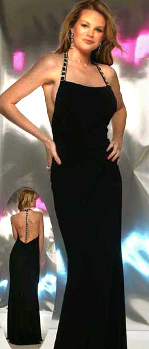 SEXY BACKLESS GOWN