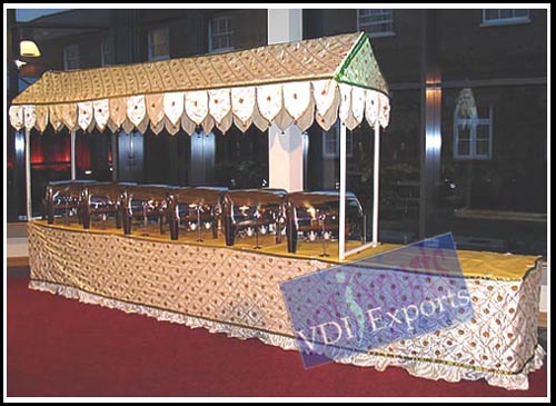 DECORATED FOOD CANOPY.