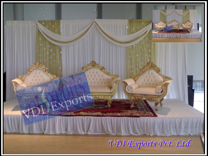 WEDDING STAGE WITH MATCHING THRONE