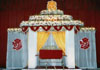 HINDU WEDDING  MANDAP WITH TISSUE  BACKDROP