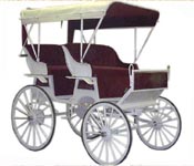 TWO SEATER HORSE CARRIAGE