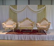 WEDDING BACKDROPS WITH MATCHING THRONE