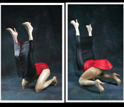 ARTISTIC FEMALE LEGS FIBER CHAIR WITH DRESS