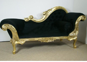 GOLDEN ROYAL CARVED COUCH