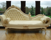 ROYAL WEDDING CARVED COUCH