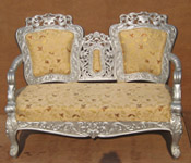 SILVER CARVED TWO SEATER