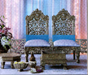 WEDDING MANDAP CARVED CHAIRS