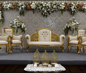 BRIDEGROOM SOFA WITH PARENTS CHAIRS